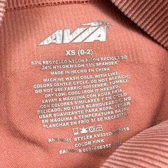 Avia Womens Size XS 0-2 Seamless Washed Biker Shorts Pink