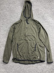 Carve Designs Hoodie Shirt Womens XL Green 1/2 Zip Lightweight Raglan Pockets