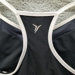 Old Navy Womens Sports Bra Small Black Blue White Athletic Stretch Ladies Gym