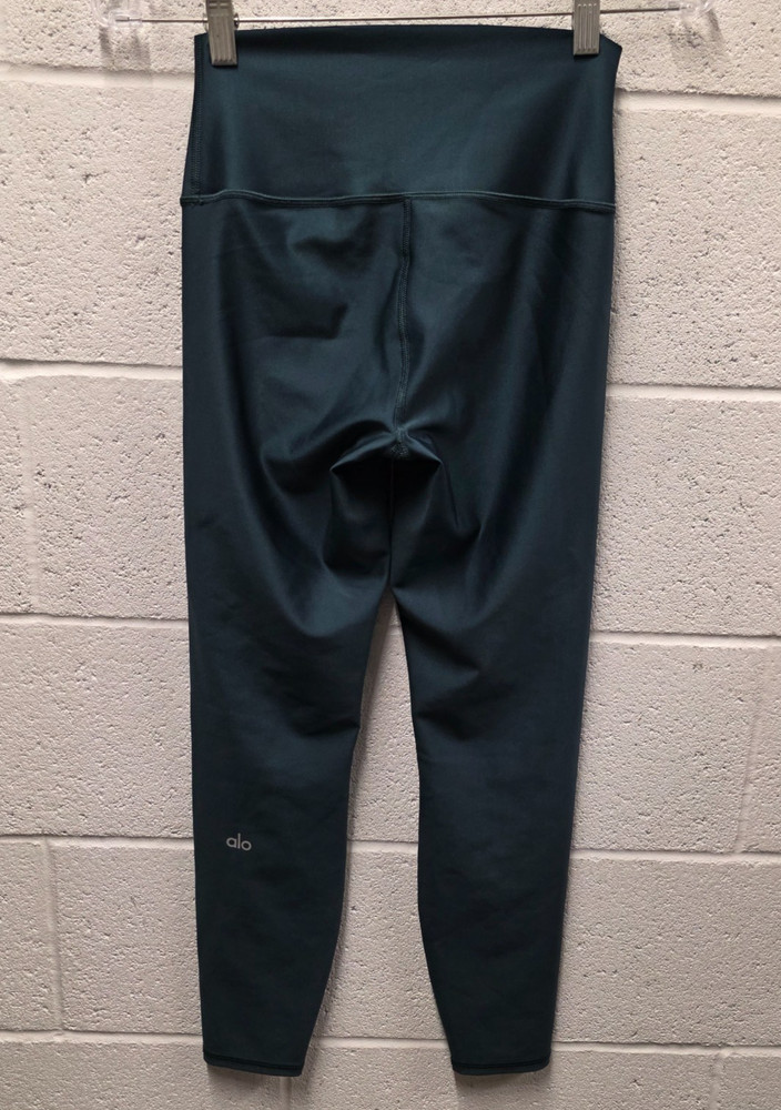 Alo Yoga Airlift High Rise Electric Dark green Colored Size S Leggings x 25