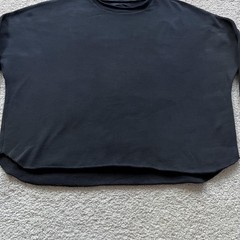 Frank & Eileen Tee Lab Anna Sweatshirt Womens Large Black Oversized USA LAB516TF