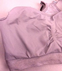 Reebok RN 117927 Gray Wireless Pullover Racer Back Sports Bra Size L (50)
