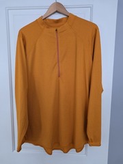 REI Lightweight 1/2 Zip Orange Heather Pullover NWT Womens 2XL