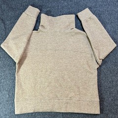 CALIA Sweatshirt Women’s Medium Lunar Jacquard Funnel Neck Beige Textured