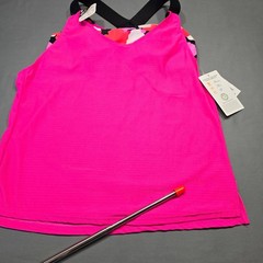 ZeroXposur Pink Tank NEW $44 Stretch Sporty 2-In-One Activewear Top Women Size S