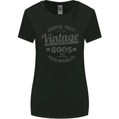 Vintage Year 19th Birthday 2005 Womens Wider Cut T-Shirt