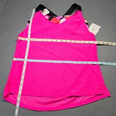 ZeroXposur Pink Tank NEW $44 Stretch Sporty 2-In-One Activewear Top Women Size S