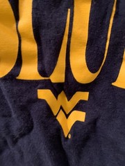 Women’s Nike West Virginia Mountaineers Gold and Blue T-Shirt Size Small