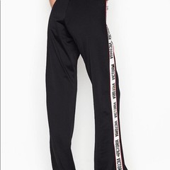 Victoria’s Secret Sport Open Leg Gold Snap Zip Pockets Track Pants Size Small
