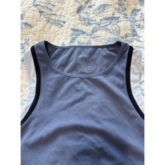 Nike Yoga Dri-FIT Colorblock Tank Top Blue Grey DM7667-491 Womens Small