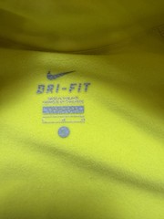 Nike Pro Dri-FIT Half Zip Pullover Hoodie Neon Yellow Women’s Large Running