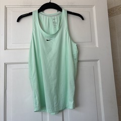 Women’s green Nike Dri Fit Sport gym yoga Top muscle Racer Back m 10