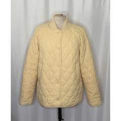 NWT!! VARLEY Luca Quilted Jacket Solid Reed Yellow Bomber Snaps Solid X-Large