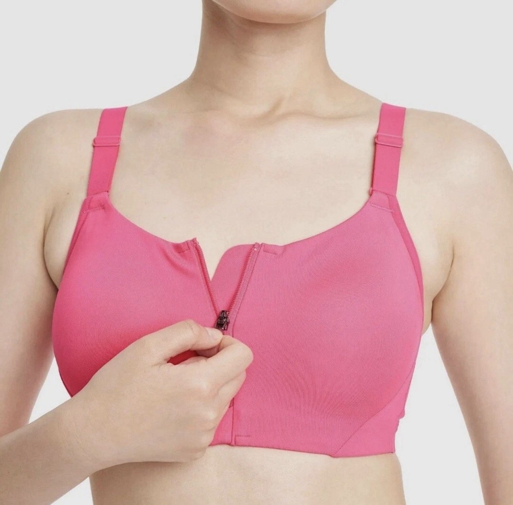 NWT Women’s All In Motion High Support Zip-Front Mesh Crossback Sports Bra, 44DD