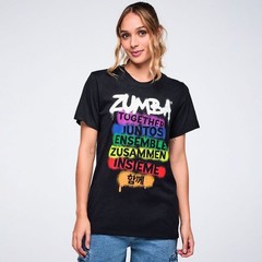 Zumba Pride Unisex Crew Neck Tee – Bold Black ~ XS/S M/L XL/XXL ~ New!