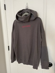 Fashion Nova Sweatshirt Hoodie Dress Turtle Neck Lounge “Hollywood” Embroidered