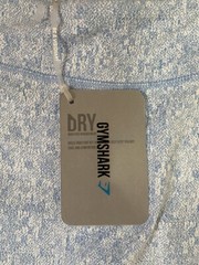 NWT Gymshark Leggings Fleur Texture Light Blue Marl Athletic Gym Women Size M