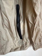 Nike Tan Full Front Zip Lightweight Windbreaker +Back Zip – 100% Nylon – Size L