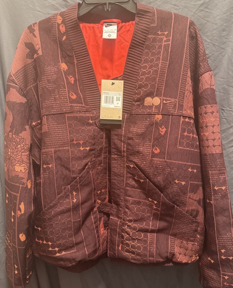 Nike Naomi Osaka Woven Jacquard Jacket Crimson FV7795-652 Women’s Size XS