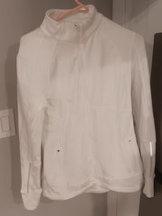 Layer 8 Performance Athletic Jacket Size M Arctic White Style L4W557