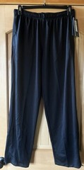 NWT Womens Xersion Black Pull On Fitted Pants Zip at Ankles L