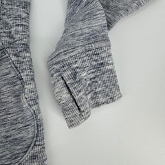 Lululemon Scuba Hoodie II Heathered Gray Full Zip Thumbholes Women’s 6