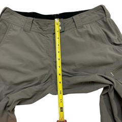 ExOfficio Pants Women 6 Gray Roll Tab 100% Nylon Lightweight Outdoor Gorpcore