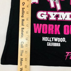 Party Rock Gym Black Tank Top Women XS Hollywood California weightlifting Shirt