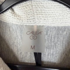 Calia Elevate Knit Zipped Jacket Womens Medium Raw White Relaxed NWT MSRP $98
