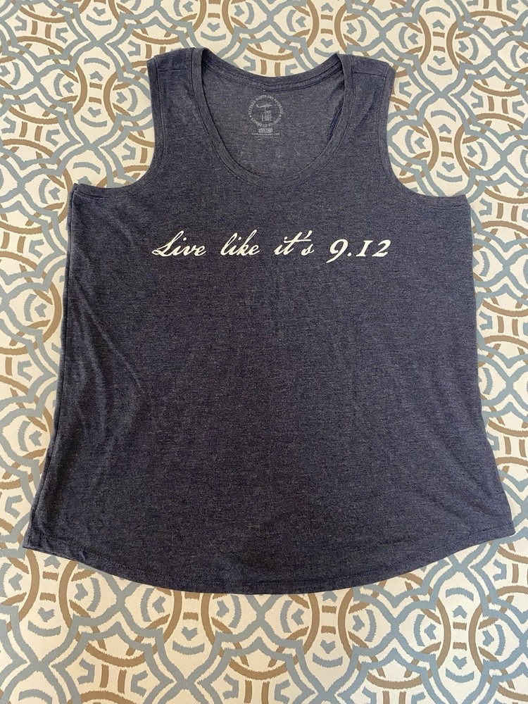 Nine Line Nine 12 United Women’s XL Blue Scoop Neck Sleeveless Tank “9.12”