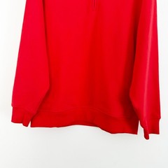 ATHLETA Forever Fleece Quarter Zip Sweatshirt Cardinal Red Small S