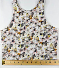 Becco Tank Top Women’s Multicolor Floral High Neck Cropped Size S
