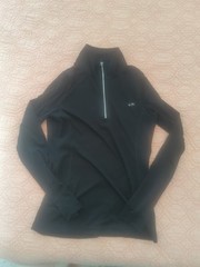Champion Black 1/4 Zip Long Sleeve Performance Shirt Women’s M
