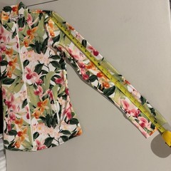 Tommy Bahama Everyday Active Jacket Womens Small Floral Full Zip Thumbhole QQ-16