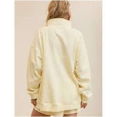 Aerie Women’s Oh Snap Sweatshirt in Cozy Yellow Oversized Size Large Sold Out