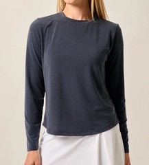 NWOT Women’s Johnnie-O Course Performance Long Sleeve T-Shirt Navy Blue Medium