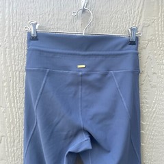 L*Space Women’s Size M Blue High Waisted Full Length Legging Work Out Drawstring