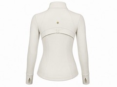 NWT Lululemon Define Jacket Nulu Bone Gold Size 4 Full Zip Thumbholes $128