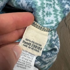 L.L Bean Womens Small Regular Nordic Print Full Zip Up Fleece Jacket Blue Teal