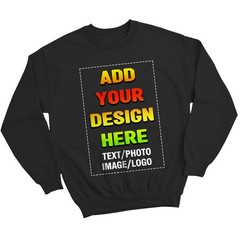 Custom Personalised Your Design Here Unisex Sweatshirt Photo Text Logo Jumper