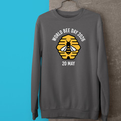 World Bee Day 2026 Sweatshirt Cute Cartoon Bumble Bee Honey Novelty Gift