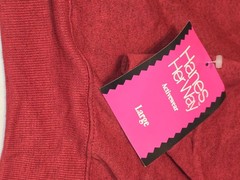 Vintage Hanes Sweatshirt Women’s Large Lg Paprika Blank Her Way Ladie 90s 9165