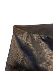 NWT CRZ YOGA LEGGINGS XS 0/2 ~ BLACK MATTE FAUX LEATHER