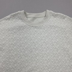 Lululemon Textured Jacquard Crewneck Pullover Womens 8 White Bone Oversized