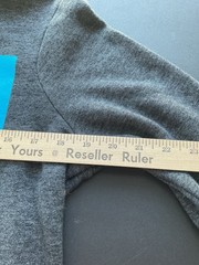PINK Victoria’s Secret Gray Blue 1/4 Zip Sweatshirt Womens XS Extra Small