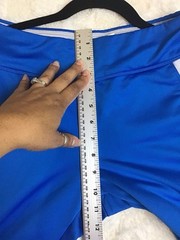 Nike Fitory Womens Size Small Athletic Wide Leg Zipped Blue Pants Outdoor