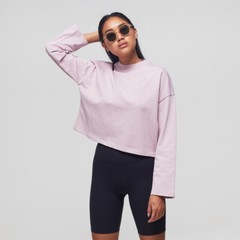 NEW Nike Sportswear Women’s Crop Top Crew Sweatshirt Pullover CZ3556-516 Medium