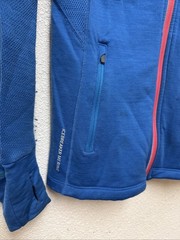 Icebreaker Merino GT Women’s Blue Full ZipHoodie Sz S Flaws
