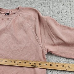 Universal Thread Sweatshirt Womens S Pink Tunic Pullover Lined Pockets Fleece
