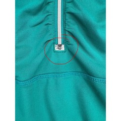 Athleta Alacrity 1/2 Zip Pullover Sweatshirt Womens L Green Stretch Slim